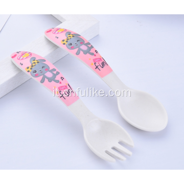 Set di posate Kiddy in plastica colorata